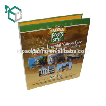 high quality paper board CMYK printing glossy lamination customization design paper file folder for office use